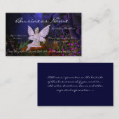 Fee auf einer Fantasie-Visitenkarte des Visitenkarte (Vorne/Hinten)