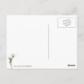 Fee aus Löwenzahn (mit Kriegsfarbe) Postkarte (Rückseite)