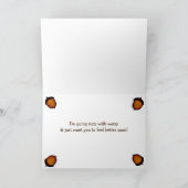 Fee Better Balon Funny Sleepy Eichhörnchen Karte (Innenseite)