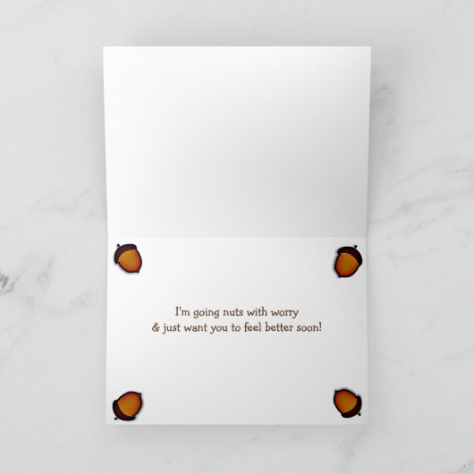 Fee Better Balon Funny Sleepy Eichhörnchen Karte (Innenseite)