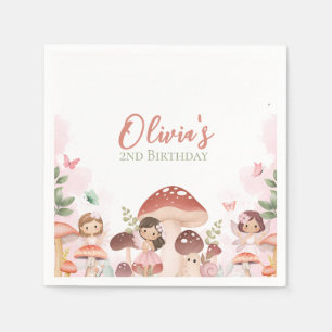 Fee Birthday, verzauberter Whimsical Garden Forest Serviette