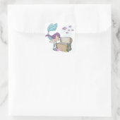 Fee, blaue Fee Quadratischer Aufkleber (Tasche)