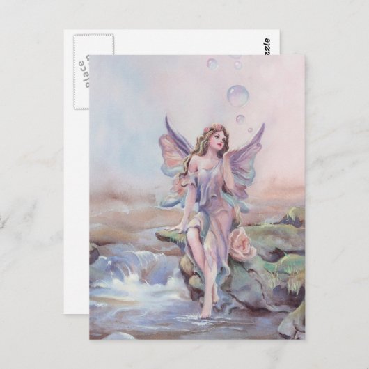 FEE BUBBLES von SHARON SHARPE Postkarte (Vorne/Hinten)