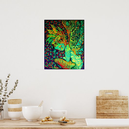 Fee Canvas Poster (Küche)