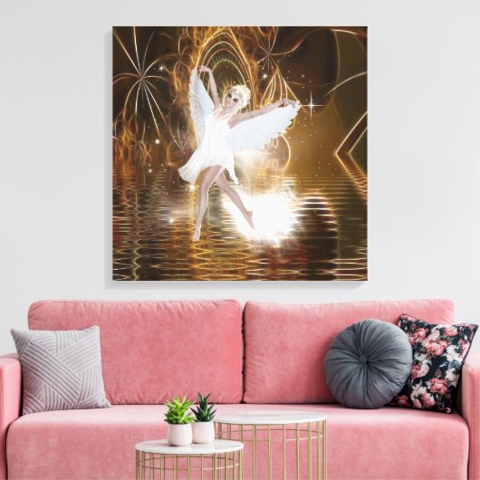Fee Dancer Wrapped Canvas Leinwanddruck (Insitu (Wohnzimmer))