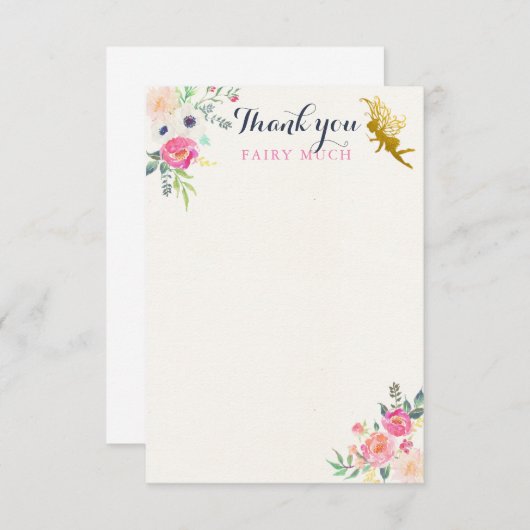 Fee danken Ihnen Anmerkungs-Karte Dankeskarte (Vorne/Hinten)