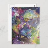 Fee der Blume*** Postkarte (Vorne/Hinten)