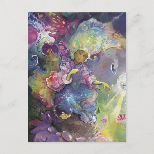 Fee der Blume*** Postkarte (Vorderseite)