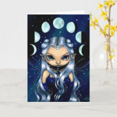 "Fee des Änderns Moons" Gruß-Karte Karte (Gelbe Blume)