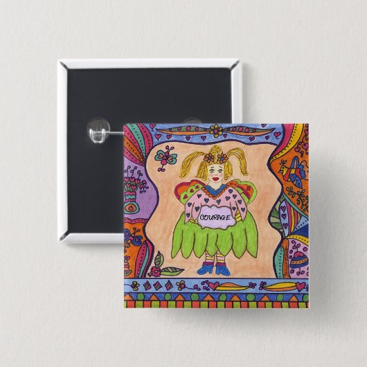 FEE DES MUTES BUTTON (Vorne & Hinten)