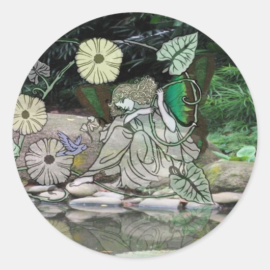 Fee durch das Water2 Runder Aufkleber (Vorderseite)