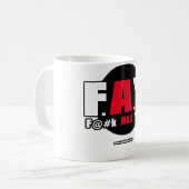 FEE! - F@#K ALLES Yall! Kaffeetasse (Vorderseite Links)
