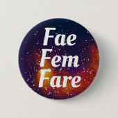 Fee/Fem/Fare Anpassbare Galaxy Pronoun Button (Vorderseite)