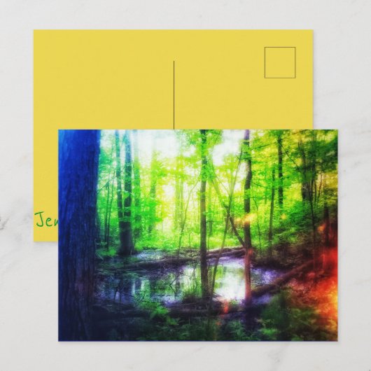 Fee fen Postkarte (Vorne/Hinten)