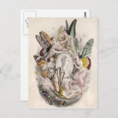 Fee für antike Fairies Nymphen drucken Postkarte (Vorne/Hinten)
