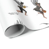 Fee für Twin Boy Rain Geschenkpapier (Rolleneckpunkt)