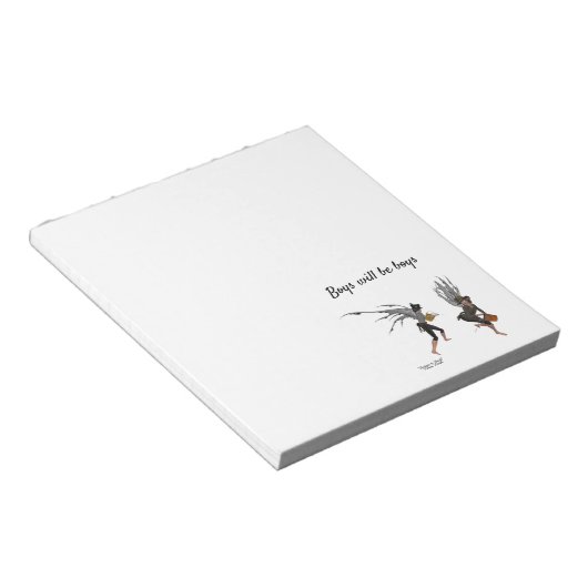 Fee für zwei Boy-Rain Notizblock (angewinkelt)