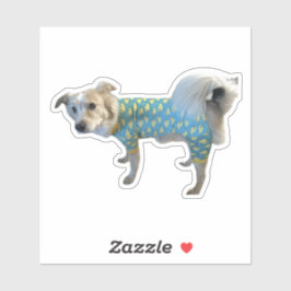 Fee Gänse-Aufkleber - Awkward Adorable Hund Aufkleber