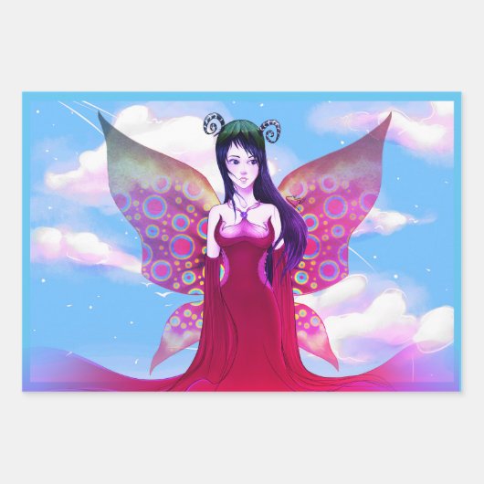 Fee Geschenkpapier Set (Vorderseite)