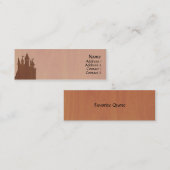 Fee-Geschichte Schloss-Visitenkarten Mini Visitenkarte (Vorne/Hinten)