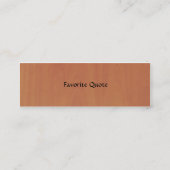 Fee-Geschichte Schloss-Visitenkarten Mini Visitenkarte (Rückseite)