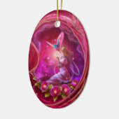 Fee - Girly Digital-Kunst Keramik Ornament (Links)