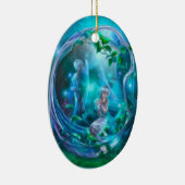 Fee - Girly Digital-Kunst Keramik Ornament (Rechts)