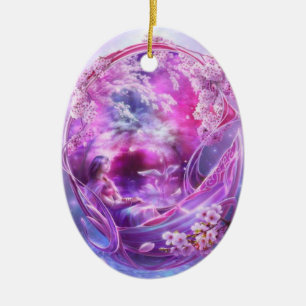Fee - Girly Digital-Kunst Keramikornament