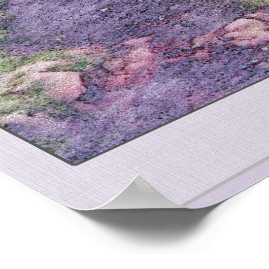 Fee Glen Castle Illustration mit Text Poster (Ecke)