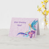 Fee Grußkarte Karte (Gelbe Blume)