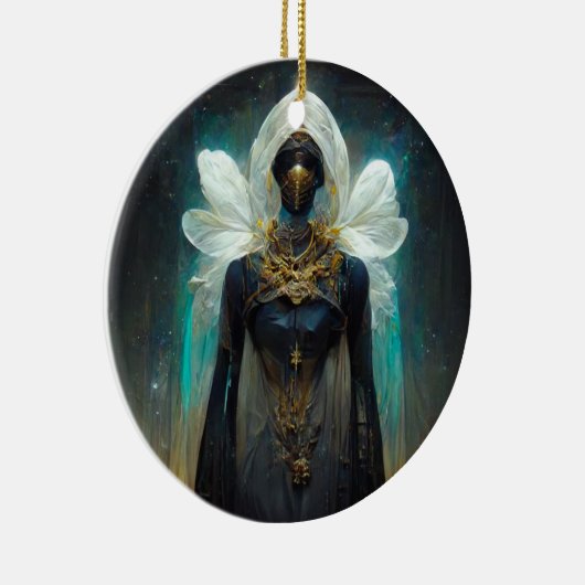 Fee Guardian Fantasy Keramik Ornament (Rechts)