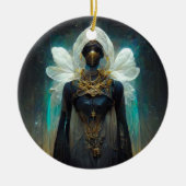 Fee Guardian Fantasy Keramik Ornament (Vorne)