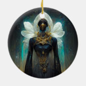 Fee Guardian Fantasy Keramik Ornament (Hinten)