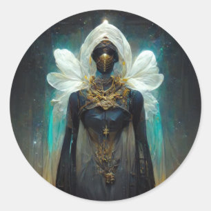 Fee Guardian Fantasy Runder Aufkleber