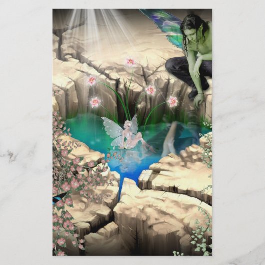 Fee im Elfenteich Briefpapier (Vorderseite)