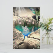 Fee im Elfenteich Briefpapier (Stehend Vorderseite)