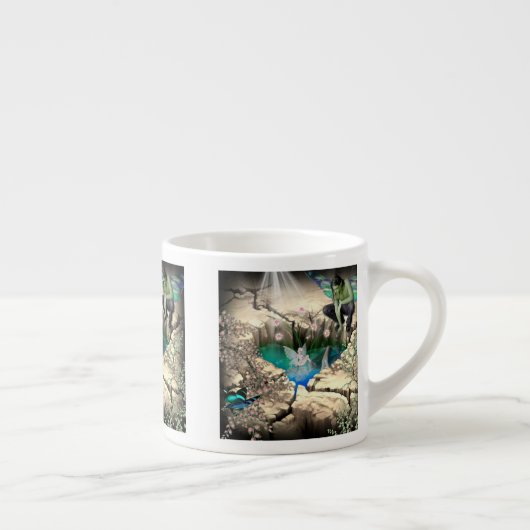 Fee im Elfenteich Espressotasse (Rechts)