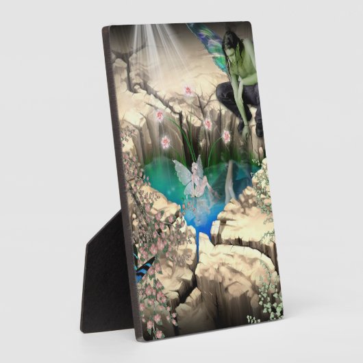 Fee im Elfenteich Fotoplatte (Seite)