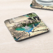 Fee im Elfenteich Getränkeuntersetzer (Linke Seite)