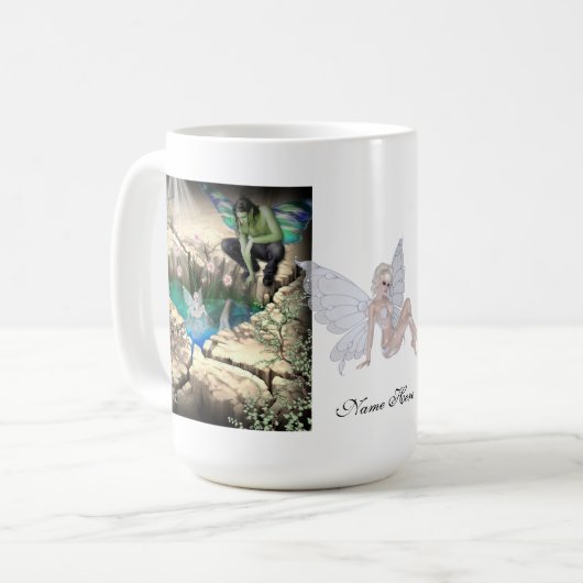 Fee im Elfenteich Kaffeetasse (Vorderseite Links)