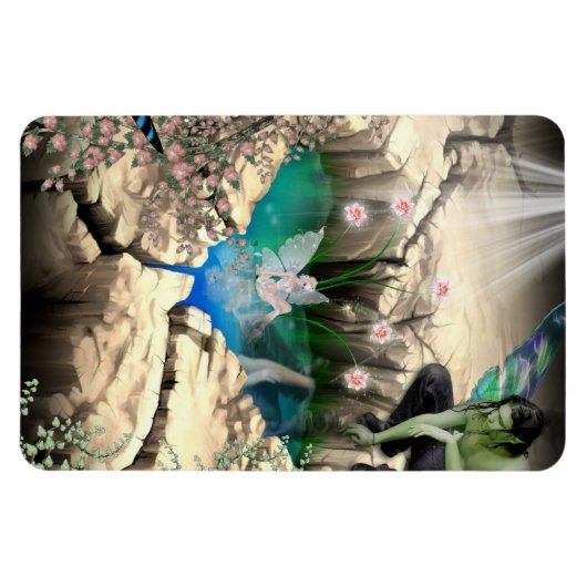 Fee im Elfenteich Magnet (Horizontal)