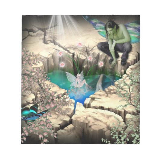 Fee im Elfenteich Notizblock (Vorderseite)