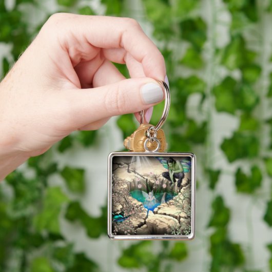 Fee im Elfenteich Schlüsselanhänger (Hand)