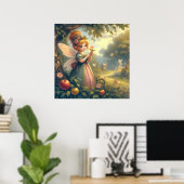 Fee im Garten Poster (Heimbüro)