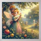 Fee im Garten Poster (Vorne)