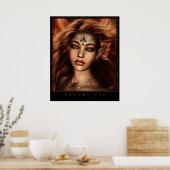 Fee im Herbst Poster (Küche)