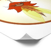 Fee im Herbst Poster (Ecke)