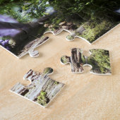 Fee im Holzpuzzlespiel Puzzle (Seite)