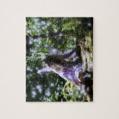 Fee im Holzpuzzlespiel Puzzle (Vertikal)