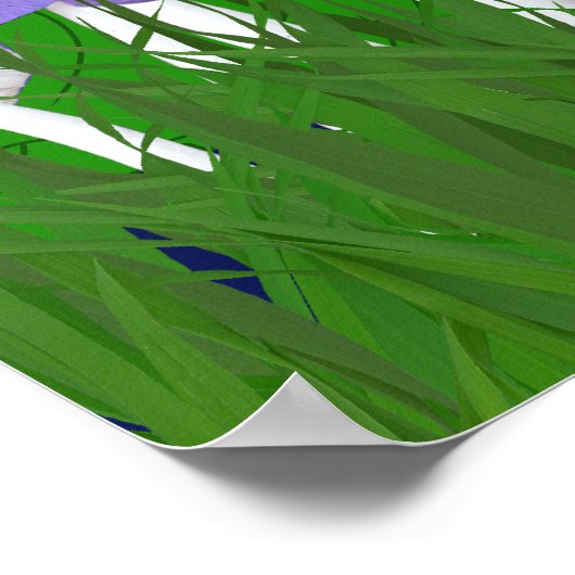 Fee im Pilz und Schmetterling Poster (Ecke)